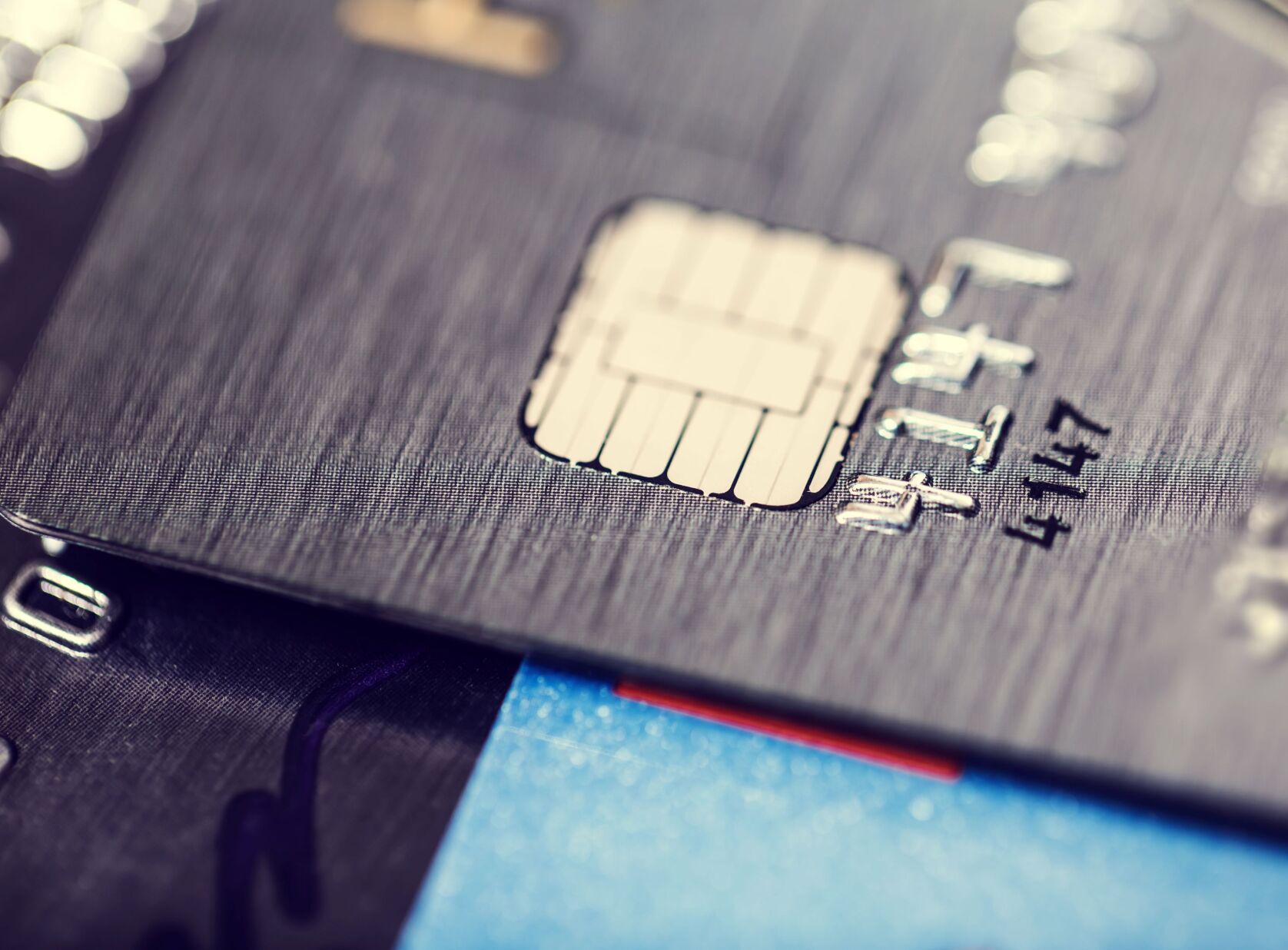 Credit cards, chip, wallet